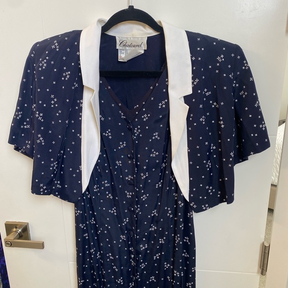 Vintage button down dress with removable top - Picture 4 of 4